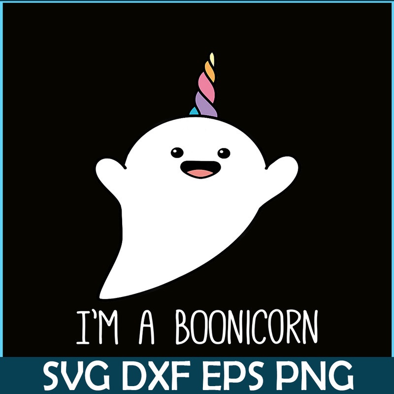 PNG14102362-I'm a Boonicorn, Cute Halloween Shirt, Unicorn Ghost T Shirt T-Shirt Png.png
