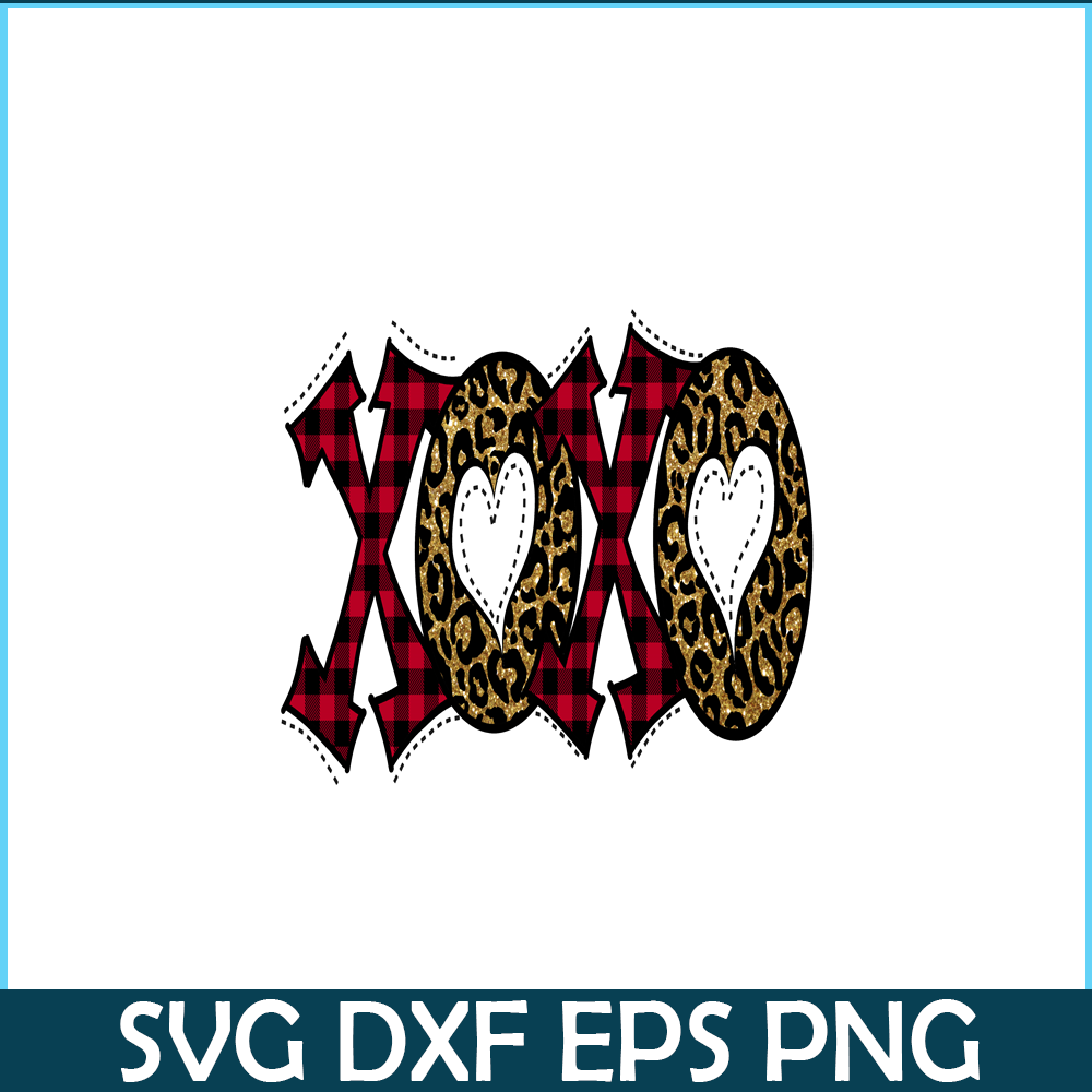 VLT19102317-XOXO Leopard PNG, Sweet Valentine PNG, Valentine Holidays PNG.png