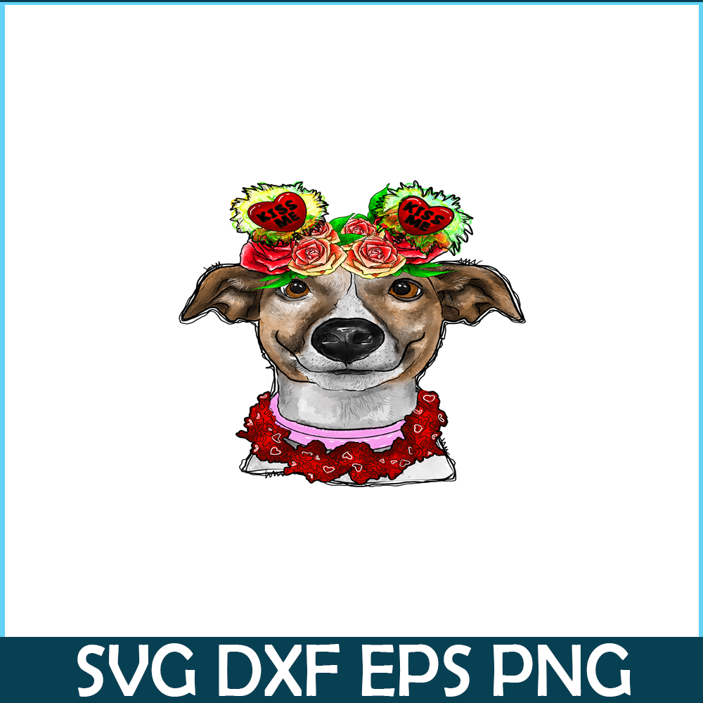 VLT19102335-Cute Dog Valentine Day PNG, Hearts Valentine PNG, Valentine Holidays PNG.png