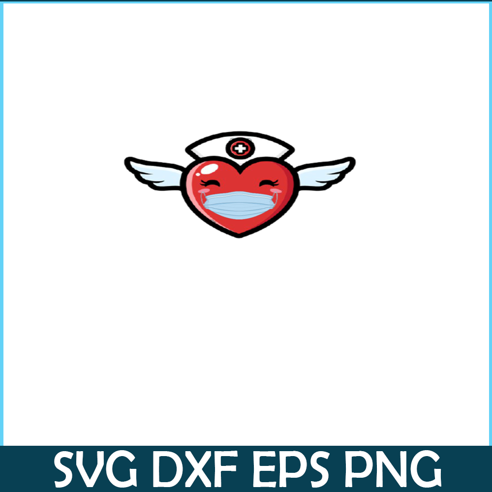 VLT21102379-Heart Wearing a Mask PNG, Sweet Valentine PNG, Valentine Holidays PNG.png