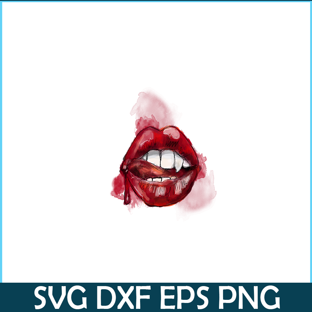 VLT21102397-Vampire Kiss Red PNG, Horror Valentine PNG, Valentine Holidays PNG.png