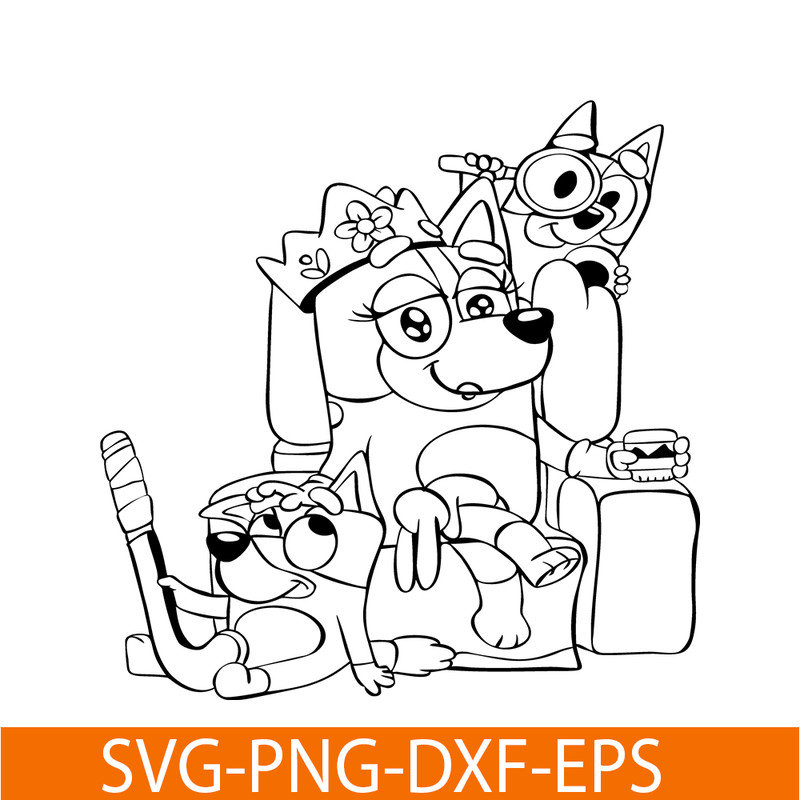 BL22112323-Cute Bluey Design SVG PNG DXF EPS Bluey Cartoon SVG Bluey SVG.png