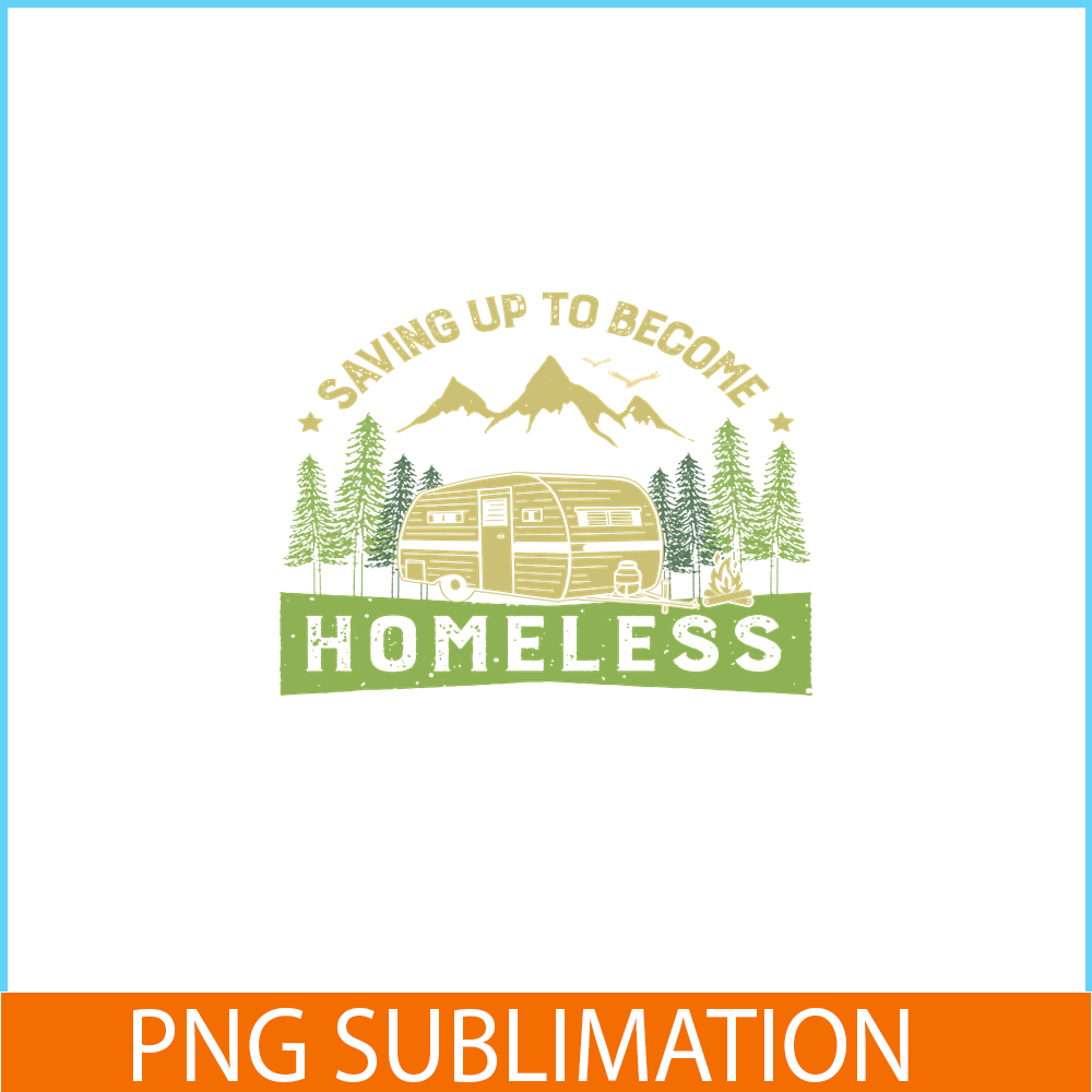 CAMP07112382-Saving Up To Become Homeless PNG Camping PNG Green Retro Forest PNG.png
