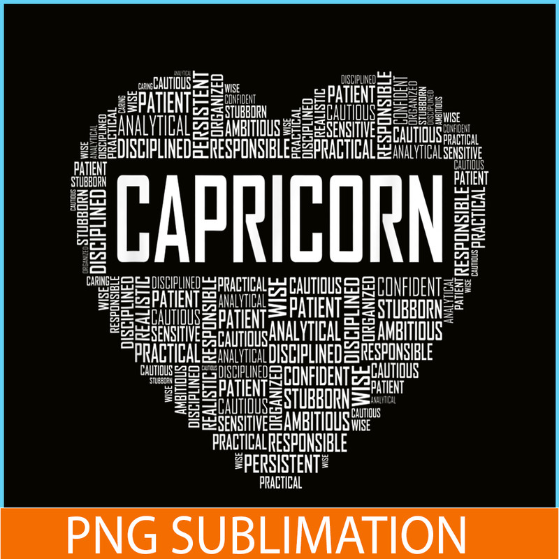CPB28102350-Capricorn Zodiac Traits PNG Horoscope Astrology Sign PNG Capricorn Heart PNG.png