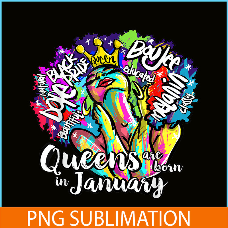 CPB28102368-Queens Born January PNG Black Girl PNG Capricorn And Aquarius Gift PNG.png