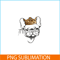 HL161023111-French Bulldog Wearing Crown PNG, Frenchie Dog Lover PNG, French Dog Artwork PNG.png
