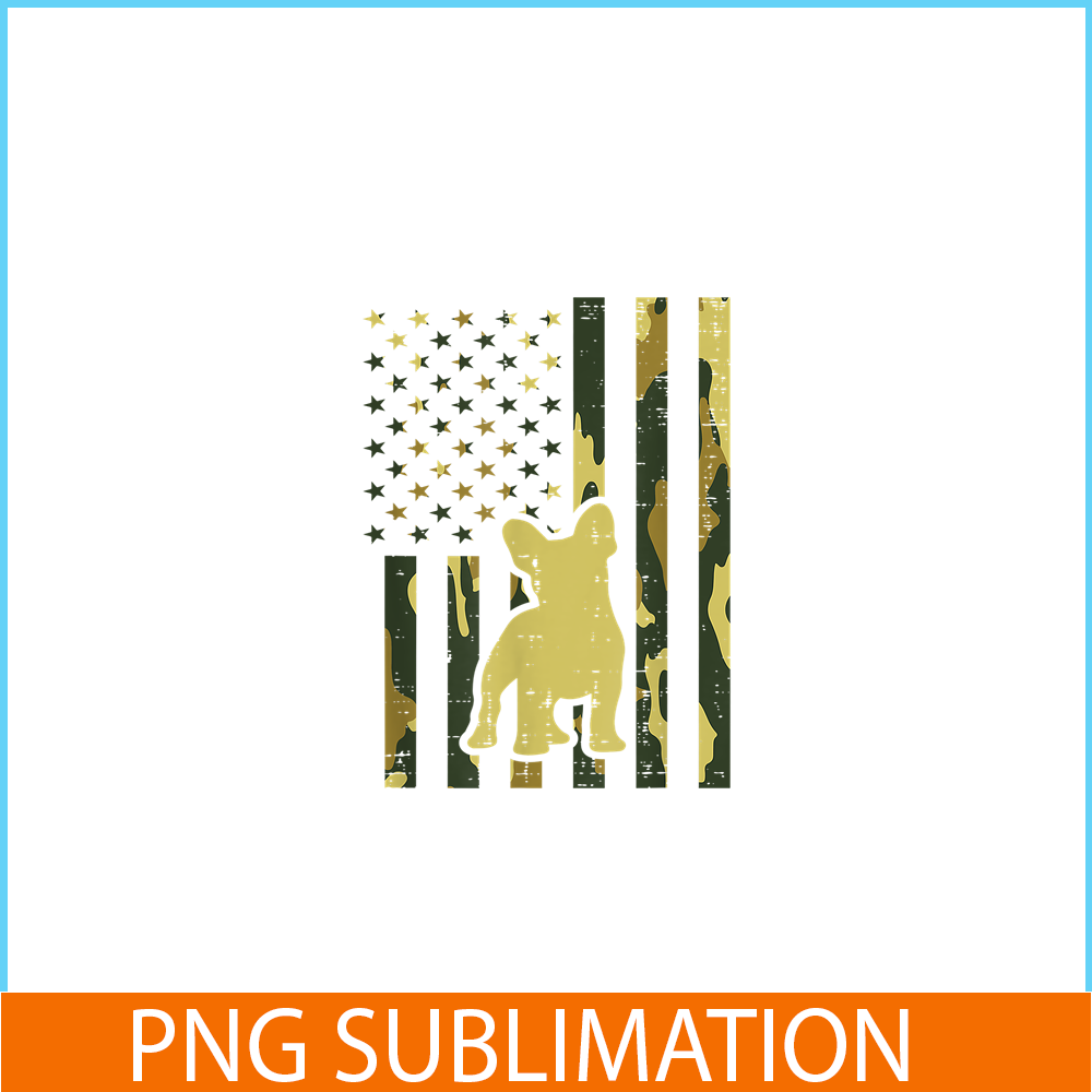 HL16102312-Camo US Flag PNG, French Bulldog PNG, Frenchie Patriot Dog Lover PNG.png
