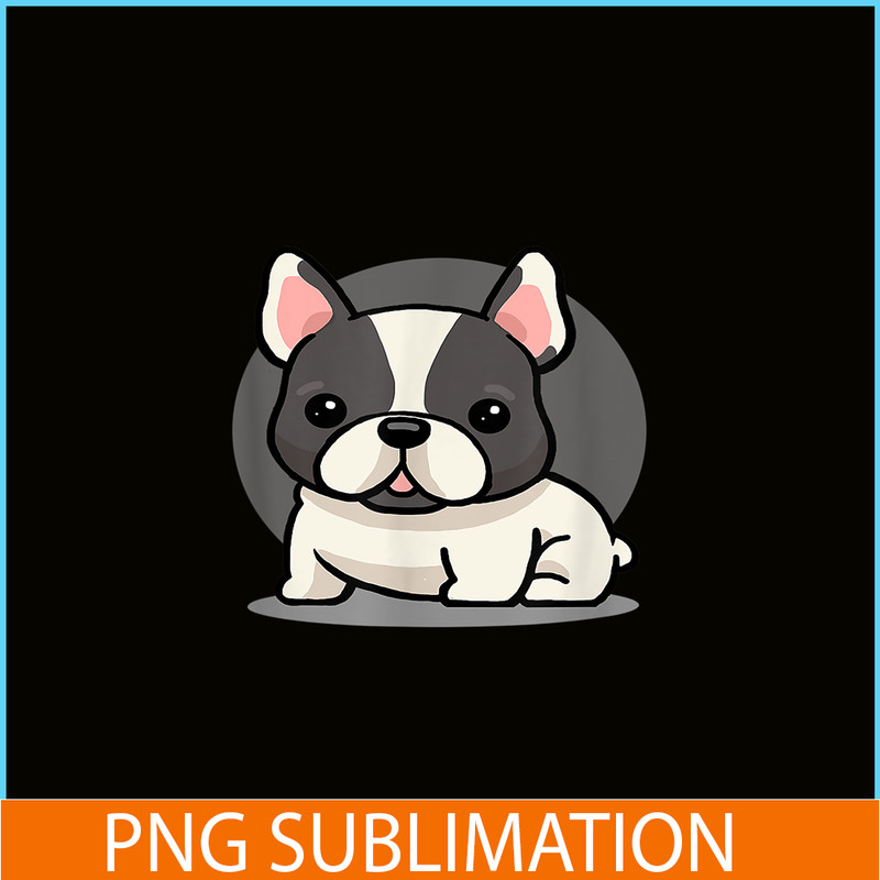 HL16102324-Cute Kawaii French Bulldog PNG, Chibi Dog PNG, Frenchie Dog Lover PNG.png