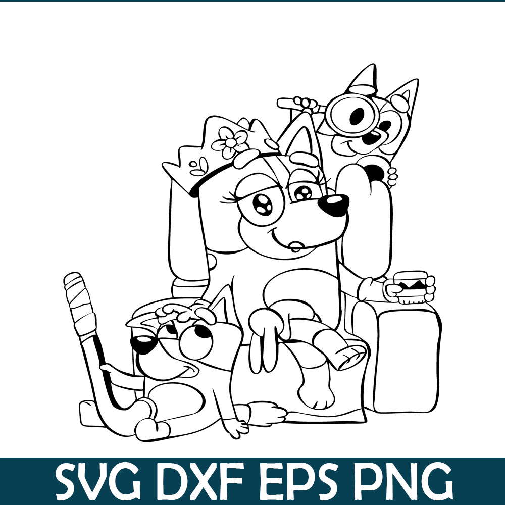 BL22112323-Cute Bluey Design SVG PNG DXF EPS Bluey Cartoon SVG Bluey SVG.png