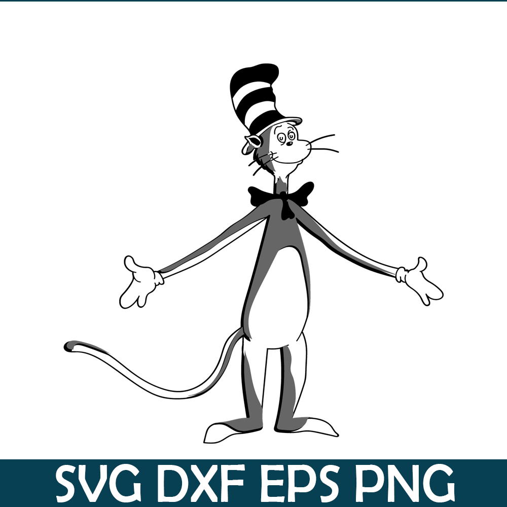 DS205122383-The Black White Cat SVG, Dr Seuss SVG, Cat In The Hat SVG DS205122383.png