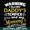 FN000457-Warning I got my daddy's temper and my mommy's attitude svg, png, dxf, eps file FN000457.jpg