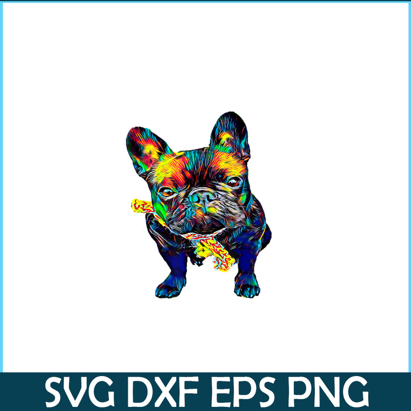 HL161023102-Colorful Bulldog Mascot PNG, Frenchie Dog Lover PNG, French Dog Artwork PNG.png