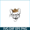 HL161023111-French Bulldog Wearing Crown PNG, Frenchie Dog Lover PNG, French Dog Artwork PNG.png