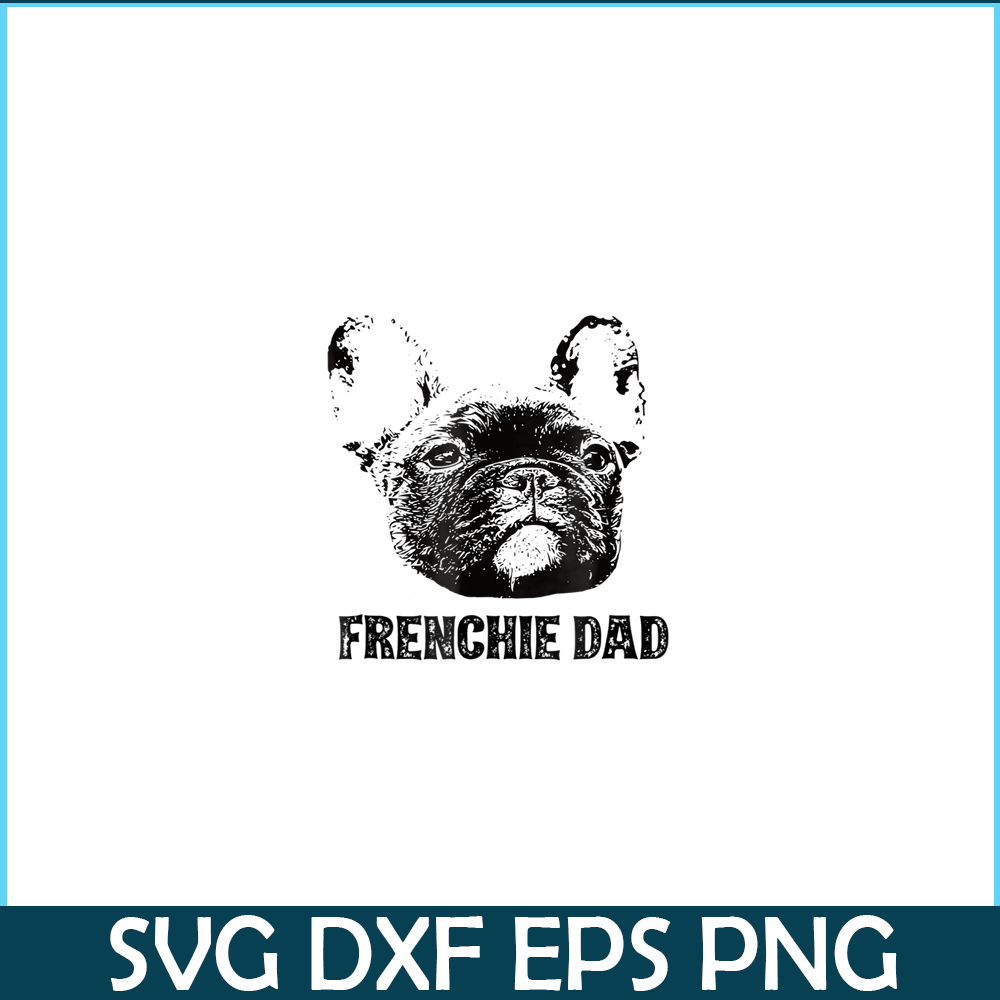 HL161023176-Frenchie Dad Black Bulldog PNG, Frenchie Bulldog PNG, French Dog Artwork PNG.png
