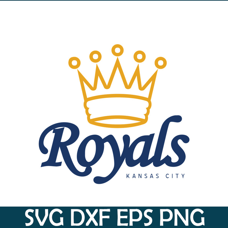 MLB01122392-KC Royals The Crown SVG, Major League Baseball SVG, MLB Lovers SVG MLB01122392.png