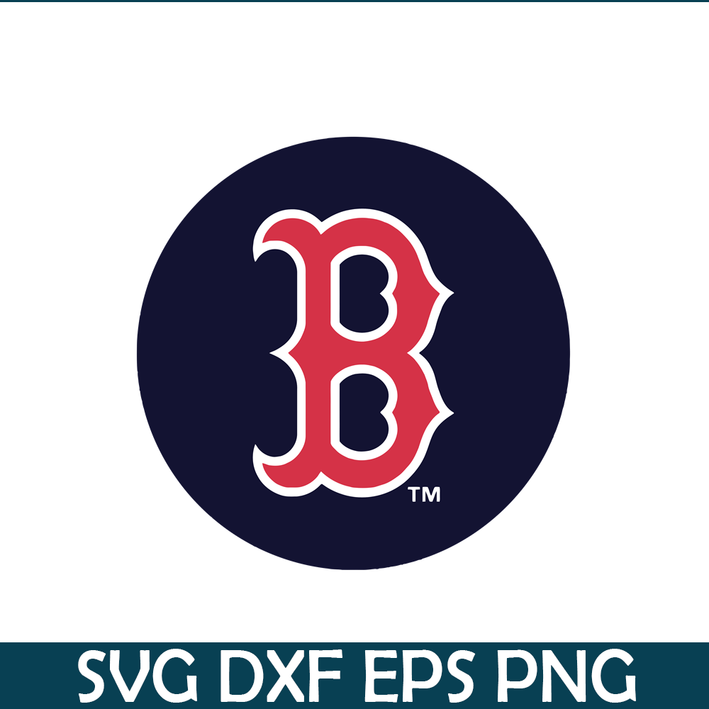 MLB30112339-Boston Red Sox B Logo SVG PNG DXF EPS AI, Major League Baseball SVG, MLB Lovers SVG MLB30112339.png