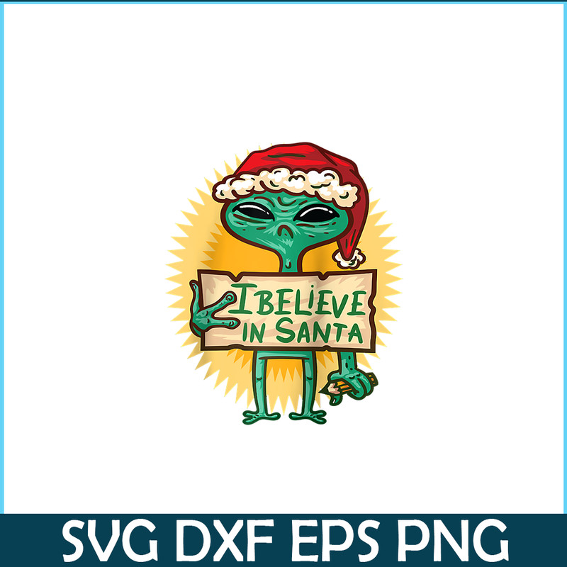 PNG14102373-Alien Santa Hat I Believe In Santa Ugly Christmas Xmas Raglan Baseball Tee Png.png