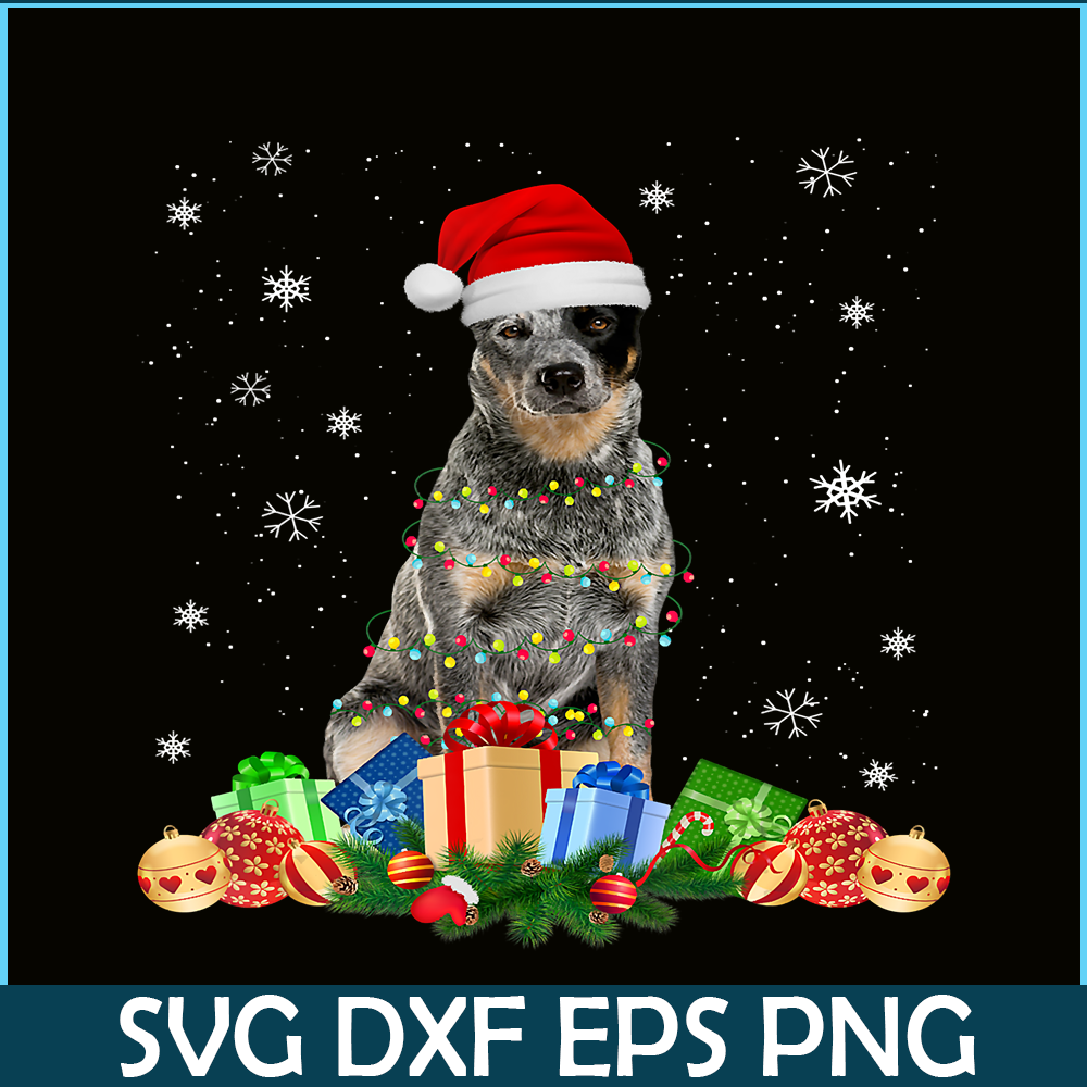 PNG14102380-Australian Cattle Dog Christmas Lights Santa Xmas Gift Dog T-Shirt.png