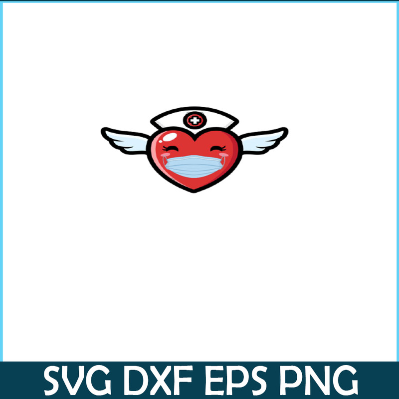 VLT21102379-Heart Wearing a Mask PNG, Sweet Valentine PNG, Valentine Holidays PNG.png