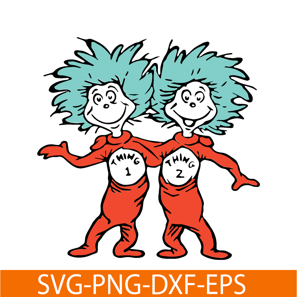 DS205122348-Thing 1 Thing 2 Smiling SVG, Dr Seuss SVG, Cat In The Hat SVG DS205122348.png