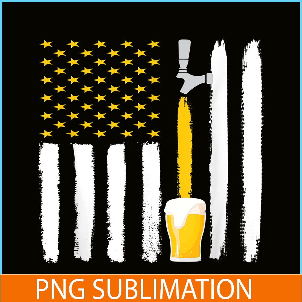 BEER28102317-Craft Beer PNG American Flag Beer Vibes PNG 4th July Brewery PNG.png