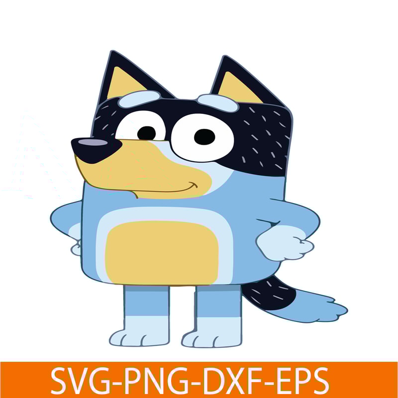 BL22112327-Bluey Bandit SVG PDF PNG Bluey Character SVG Bluey Cartoon SVG.png
