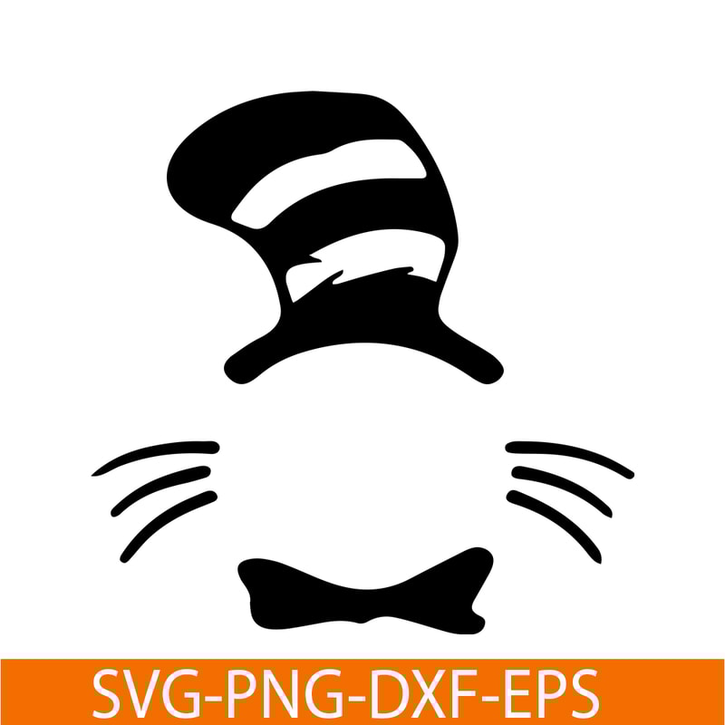 DS105122309-Black Cat With The Black Hat Monogram SVG, Dr Seuss SVG, Cat in the Hat SVG DS105122309.png