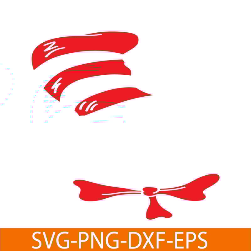 DS205122373-The Red Hat And Bow SVG, Dr Seuss SVG, Cat In The Hat SVG DS205122373.png