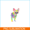 HL16102315-Colorful French Bulldog PNG, Frenchie Art PNG, Dog Lover PNG.png