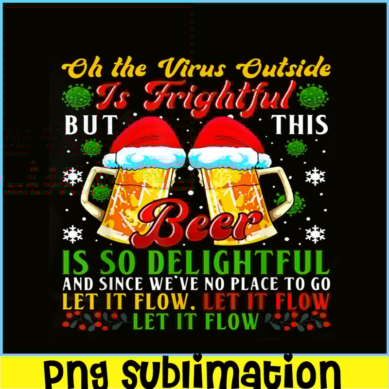 BEER28102357-Beer Is So Delightful PNG Beer Santa PNG Christmas Beer PNG.png