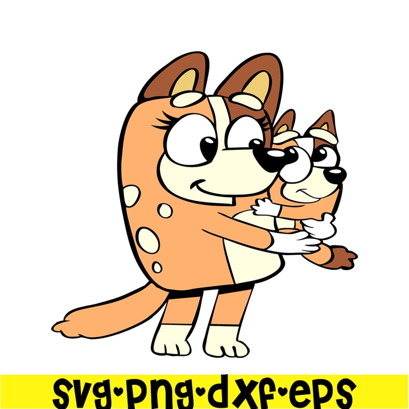 BL22112309-Chilli Heeler And Mom SVG PNG DXF EPS Bluey Family SVG Lovely Movie SVG.png