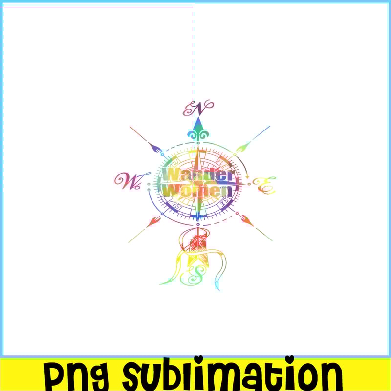 CAMP07112385-Wander Women PNG Camping PNG Compass On A American Flag Background PNG.png