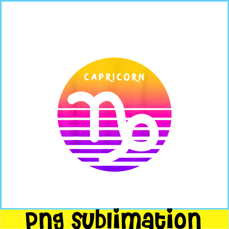 CPB28102342-Capricorn Vintage Sunset PNG Retro Capricorn Birthday PNG Capricorn Sign PNG.png