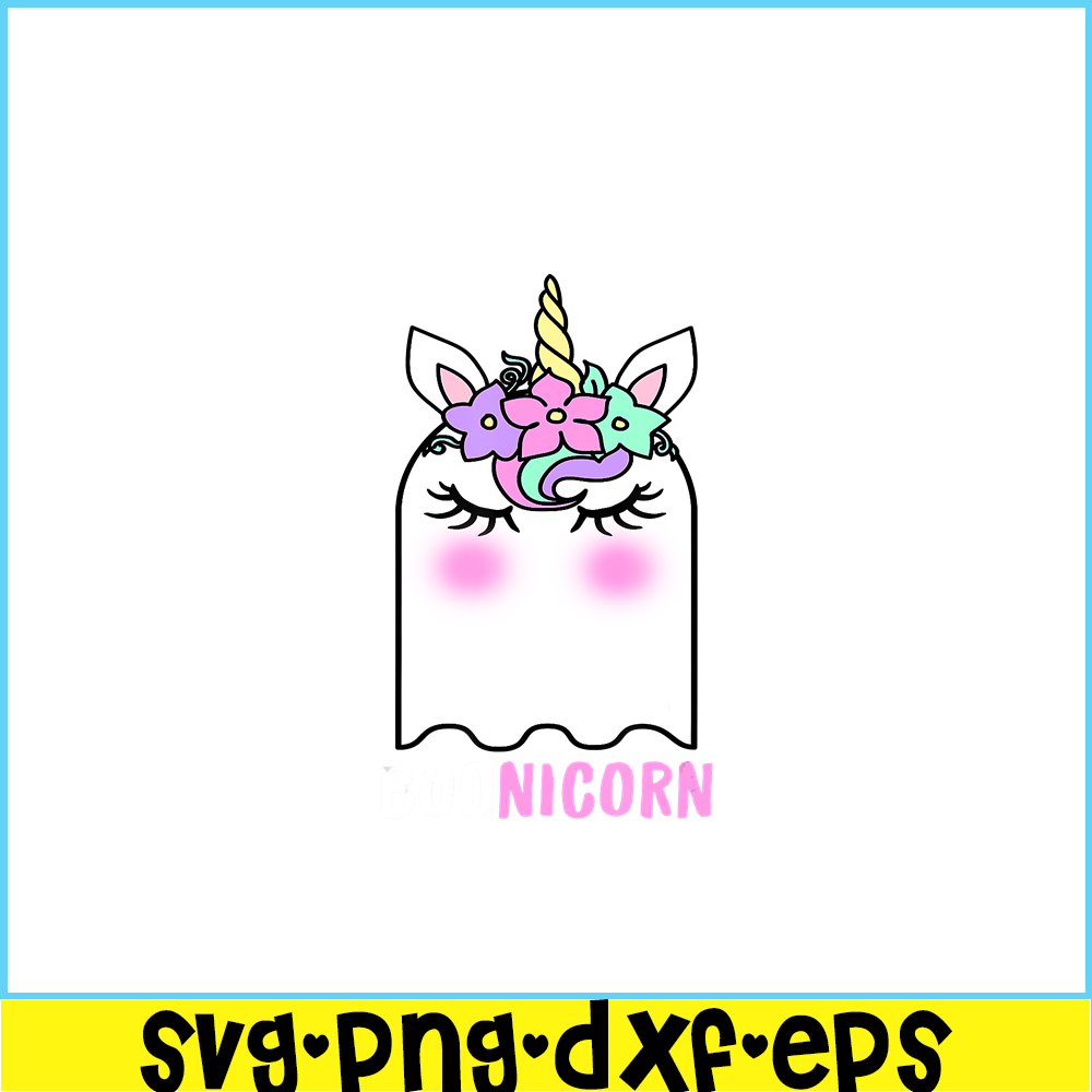 PNG14102347-Boonicorn Unicorn Ghost, Unicorn Halloween Shirt for Girls T-Shirt Png.png