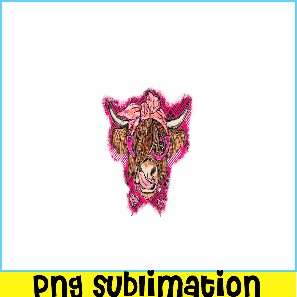 VLT21102395-Valentine Highland Cow PNG, Sweet Valentine PNG, Valentine Holidays PNG.png