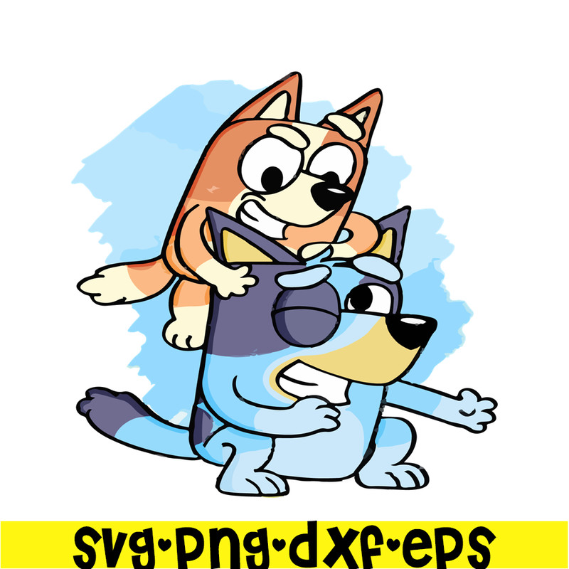 BL22112337-Funny Bluey Siblings SVG PDF PNG Bandit And Chilli SVG Bluey Family SVG.png