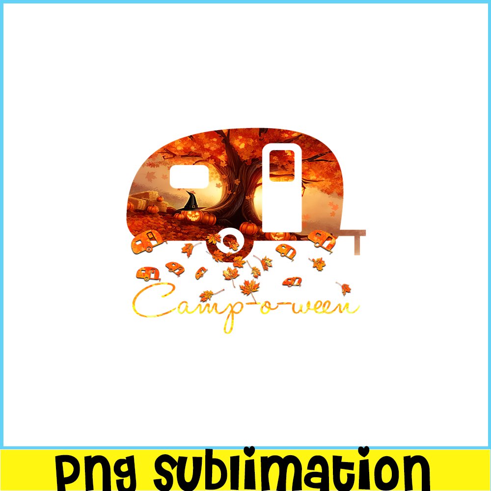 CAMP07112347-Camp o ween png camping autumn png Halloween And Camping PNG.png