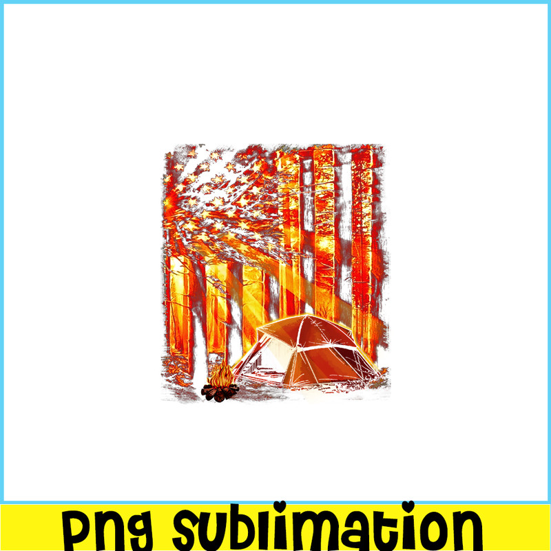CAMP07112365-Into the wood PNG America Flag Camping PNG Loving Camping PNG.png