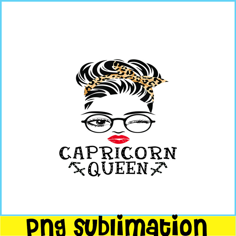 CPB28102332-Capricorn Queen PNG Woman Face Wink Eyes PNG Lady Face PNG.png