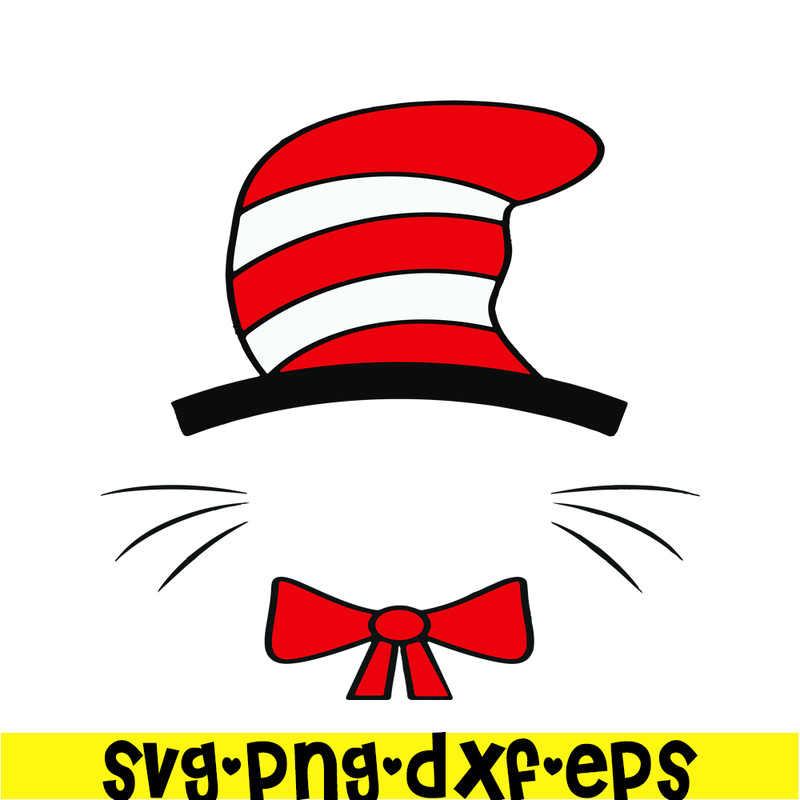 DS105122301-Cat in the hat Monogram SVG, Dr Seuss SVG, Cat in the Hat SVG DS105122301.png