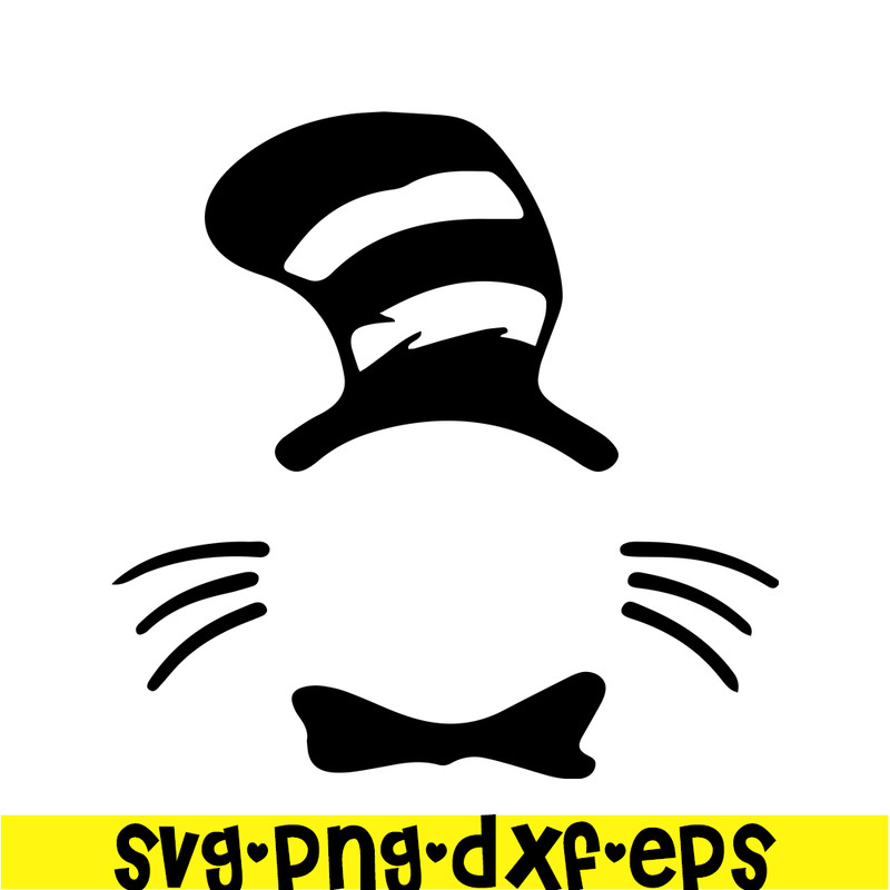 DS105122309-Black Cat With The Black Hat Monogram SVG, Dr Seuss SVG, Cat in the Hat SVG DS105122309.png