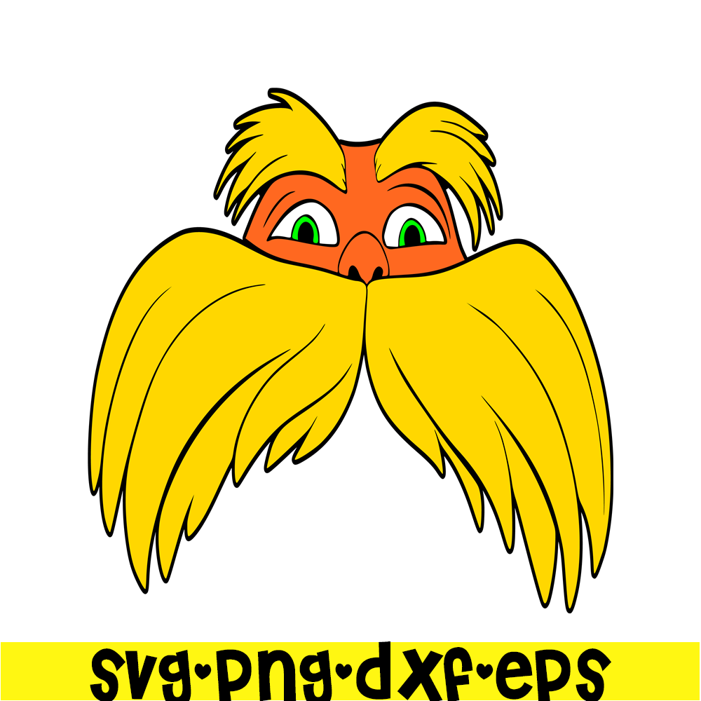 DS105122313-Lorax face SVG, Dr Seuss SVG, Dr. Seuss' the Lorax SVG DS105122313.png