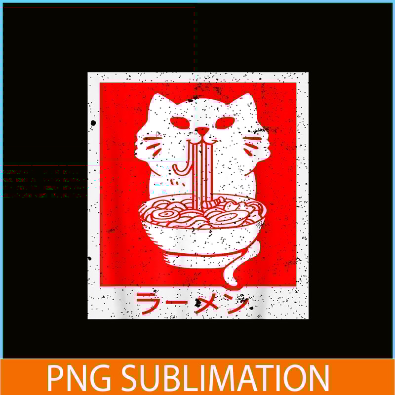 ANI31102303-Cat And Ramen PNG, Anime Manga PNG, Japanese Food PNG.png