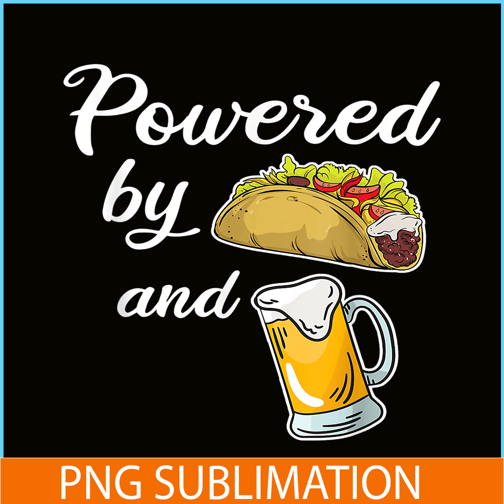 BEER28102372-Taco And Beer PNG Funny Taco Beer Lover PNG Food And Beer PNG.png