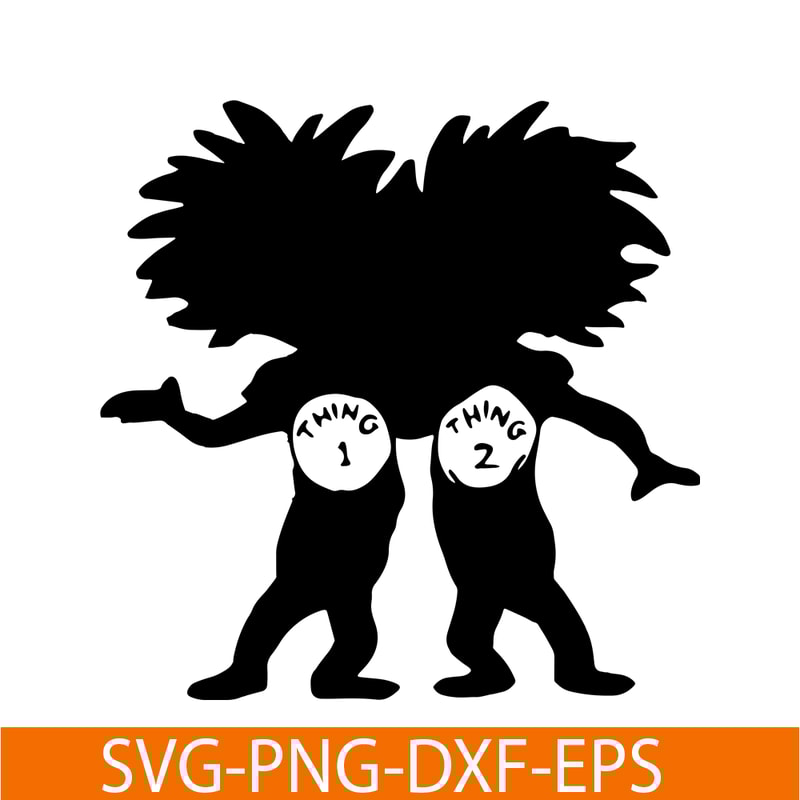 DS105122334-Thing 1 And Thing 2 Black Shadow SVG, Dr Seuss SVG, Cat In The Hat SVG DS105122334.png