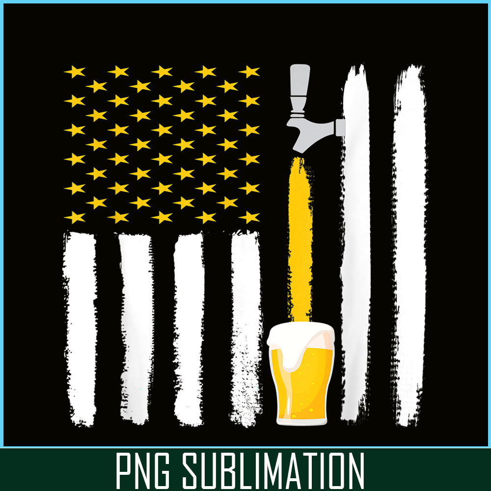 BEER28102317-Craft Beer PNG American Flag Beer Vibes PNG 4th July Brewery PNG.png