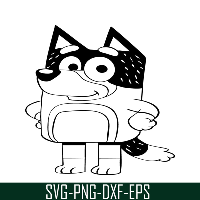 BL22112322-Bluey Black And White SVG PNG DXF EPS Bluey SVG Bluey Movie SVG.png