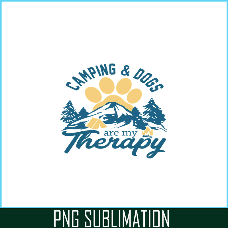 CAMP07112350-Camping Dog My Therapy PNG Dog Paw Behind The Ridge PNG Camping And Dogs PNG.png