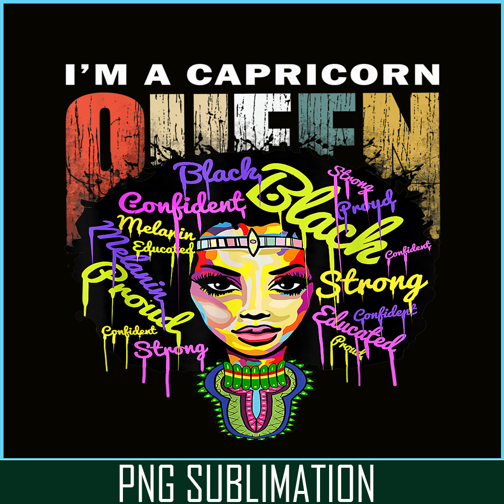 CPB28102338-I Am A Capricorn PNG Black Woman PNG Zodiac Sign PNG.png