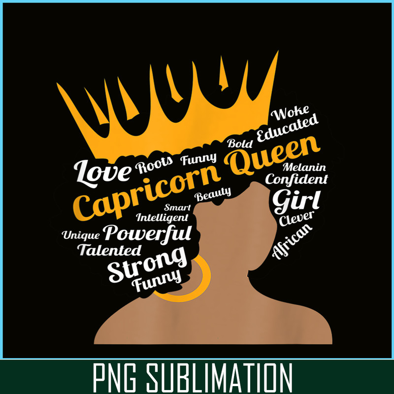 CPB28102386-Zodiac January Birthday PNG Capricorn Queen PNG December Birthday PNG.png